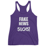 FAKE NEWS SUCKS! Women's tank top