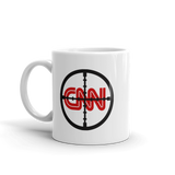 CNN With Cross Hairs FAKE NEWS Funny Coffee Mug