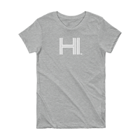 HI - State of Hawaii Abbreviation Short Sleeve Women's T-shirt