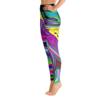 Funky Psychedelic All Over Print Yoga Pants / Leggings