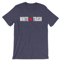 White Trash With Limited Rags Red Star Unisex short sleeve t-shirt