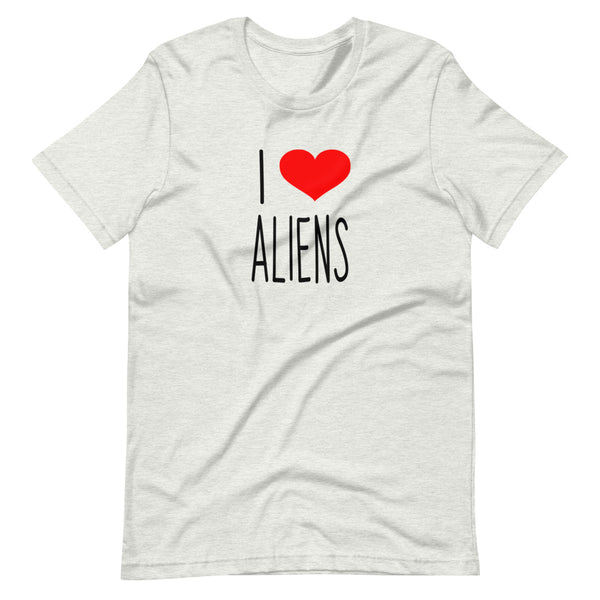 I Love ALIENS Short-Sleeve Unisex T-Shirt