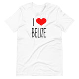 I Love Belize Short-Sleeve Unisex T-Shirt