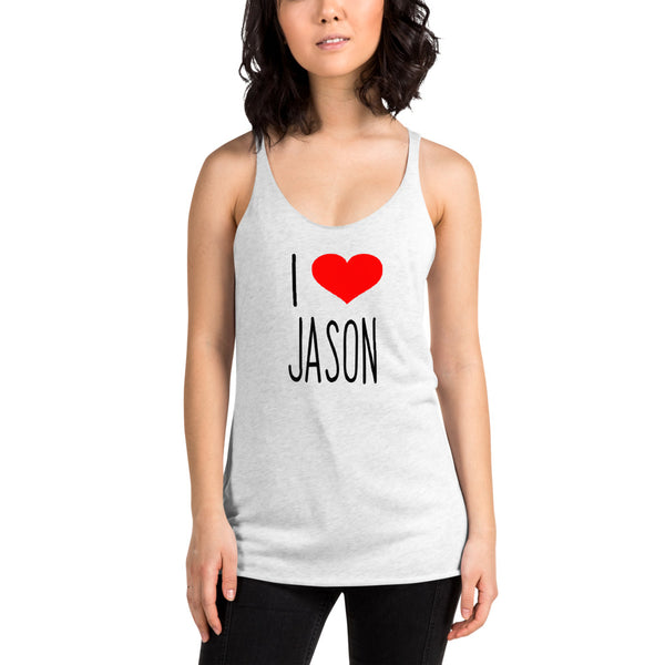 I Love JASON Women's Racerback Tank